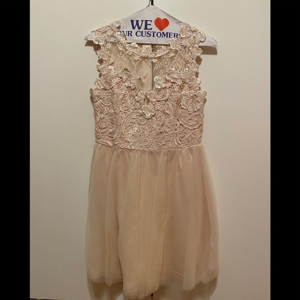Lace top dress
